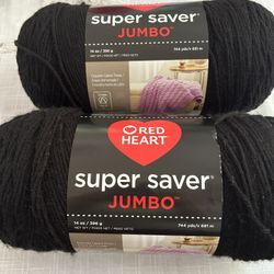 Super Saver Jumbo Yarn- 2 Pack- NEW