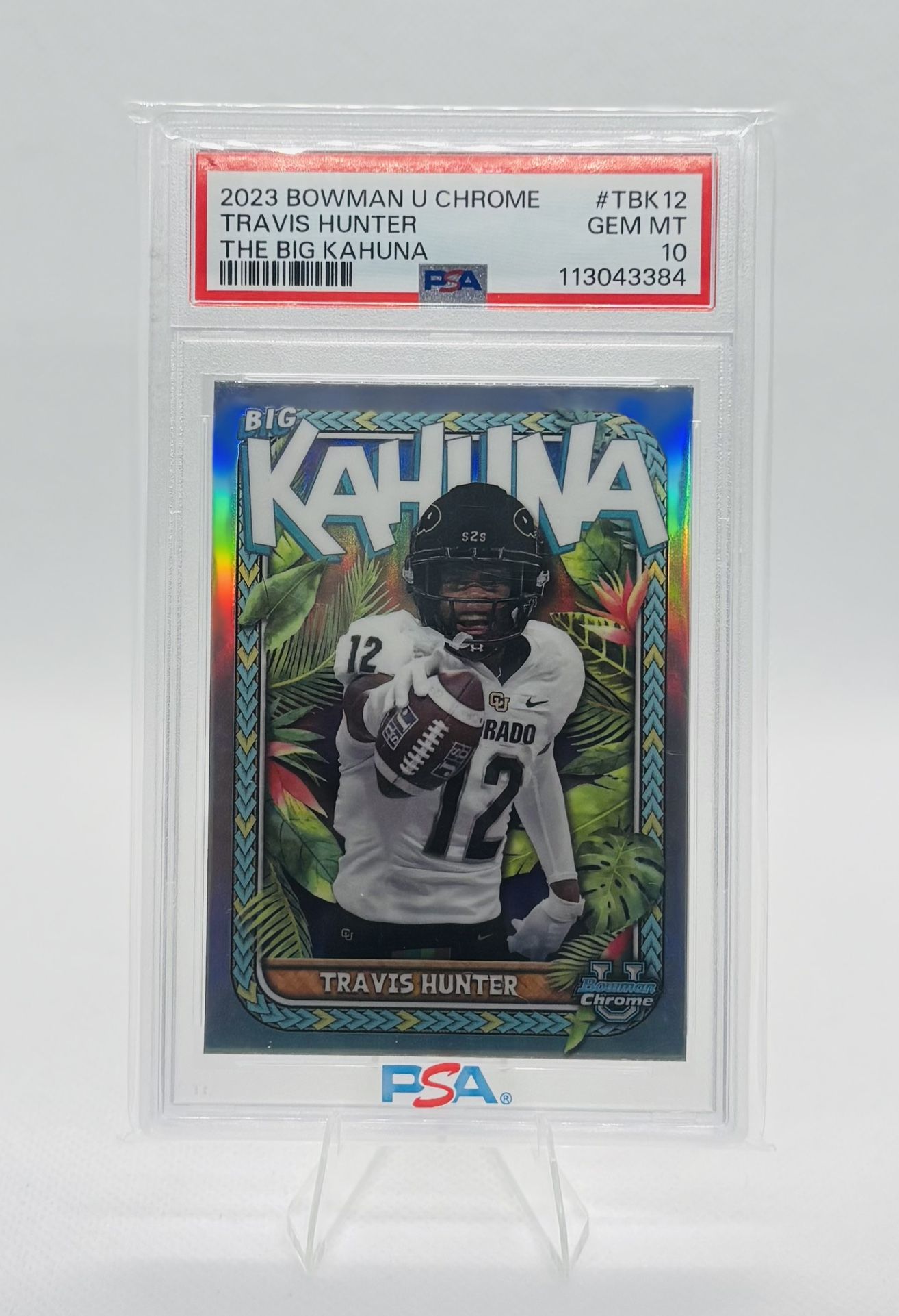 Travis Hunter 2023 The Big Kahuna Bowman Chrome U PSA 10
