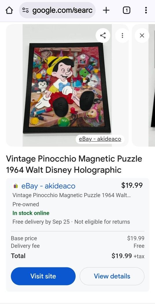 Vintage 3d Magnetic Puzzle