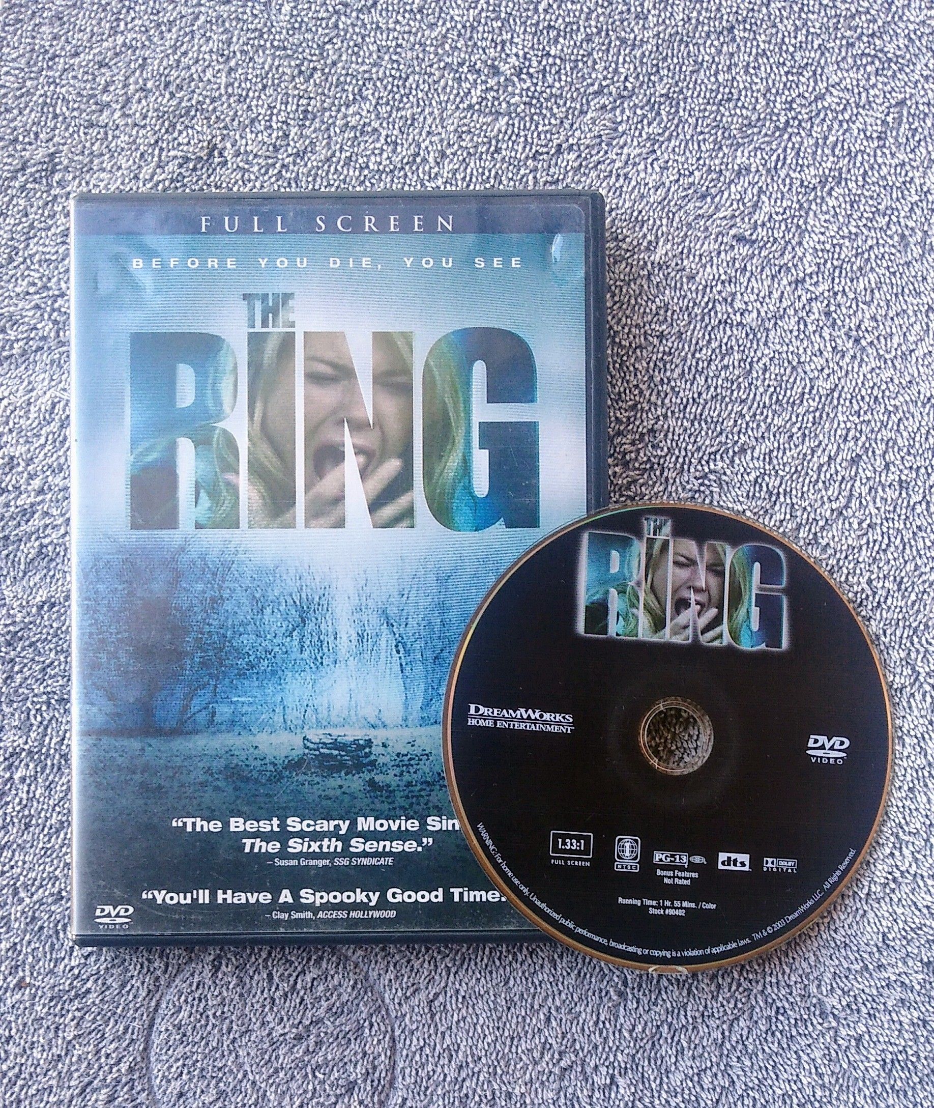 THE RING 2002 DVD original NAOMI WATTS