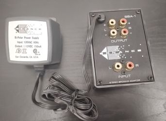 Sonance Amplifier Bridging Adapter (Bridge 2 Stereo Amps to 1 Mono) SBA-1 NEW