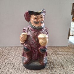 ROYAL DAULTON Ceramic Toby Jug Figurine Pitcher