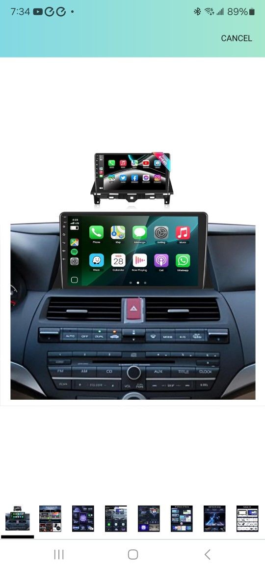 Radio for Honda Accord 8th 2008-2013,8Core 4G 64G Android 13