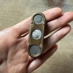 Vintage 1920’s Bus Subway Token Holder 3 Slot Metal Dispenser. Rare. Unmarked