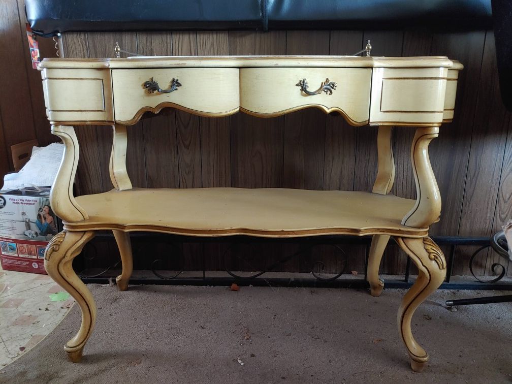 Vintage French Provincial console table
