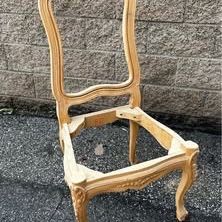 Ornately Carved Wood Chair Frame