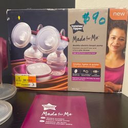 Tommee Tippee Made for Me Double Electric Breast Pump, USB Rechargeable | Quiet, Portable, Lightweight