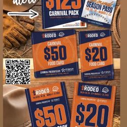 Half Price Carnival Packs & Food Cards