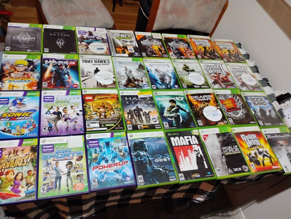 Xbox One And Two Xbox 360 Plus 50 Games Plus New Driving Consol And Extra Hd Drive