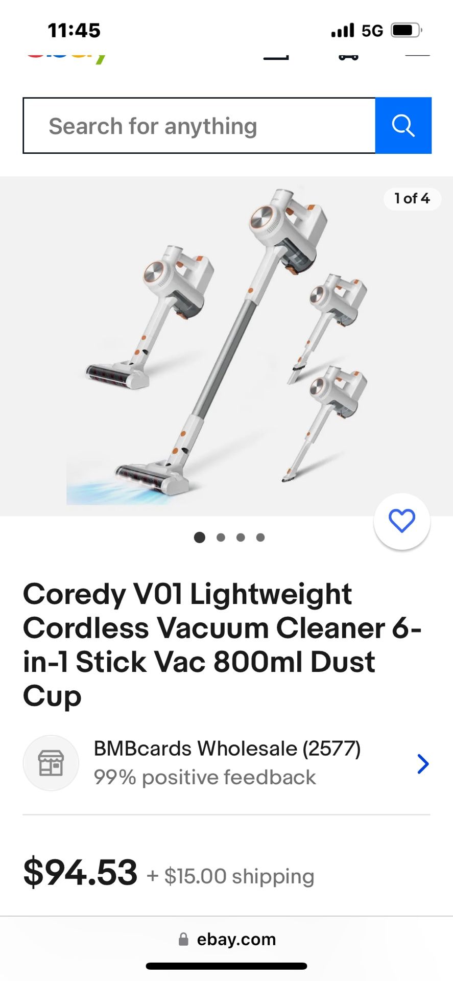 Cordless Household Vacuum