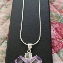 Beautiful  silver pendant necklace