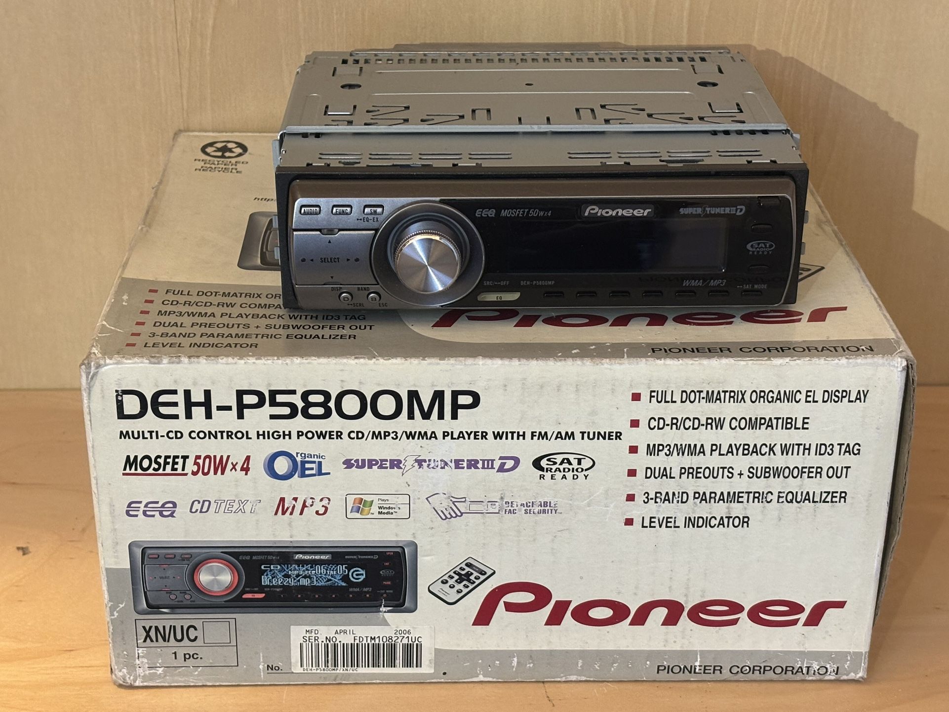 Pioneer DEH-P5800MP car Stereo