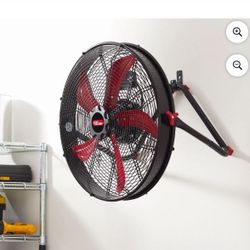 Hyper Tough New 20 inch High Velocity Sealed Motor Drum Fan with Wall Mount