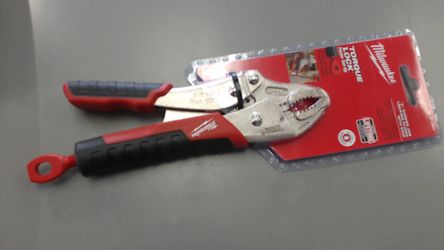 MILWAUKEE 7' CURVED JAW LOCKING PLIERS WITH GRIP NEW