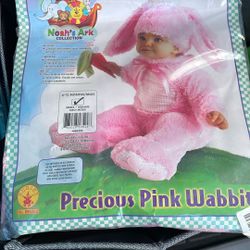 Pink Rabbit Halloween Costume 6-12 Months Old Infant Toddler