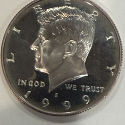 1999 S Gem Proof Kennedy Half Dollar With A Extreme Cameo 239