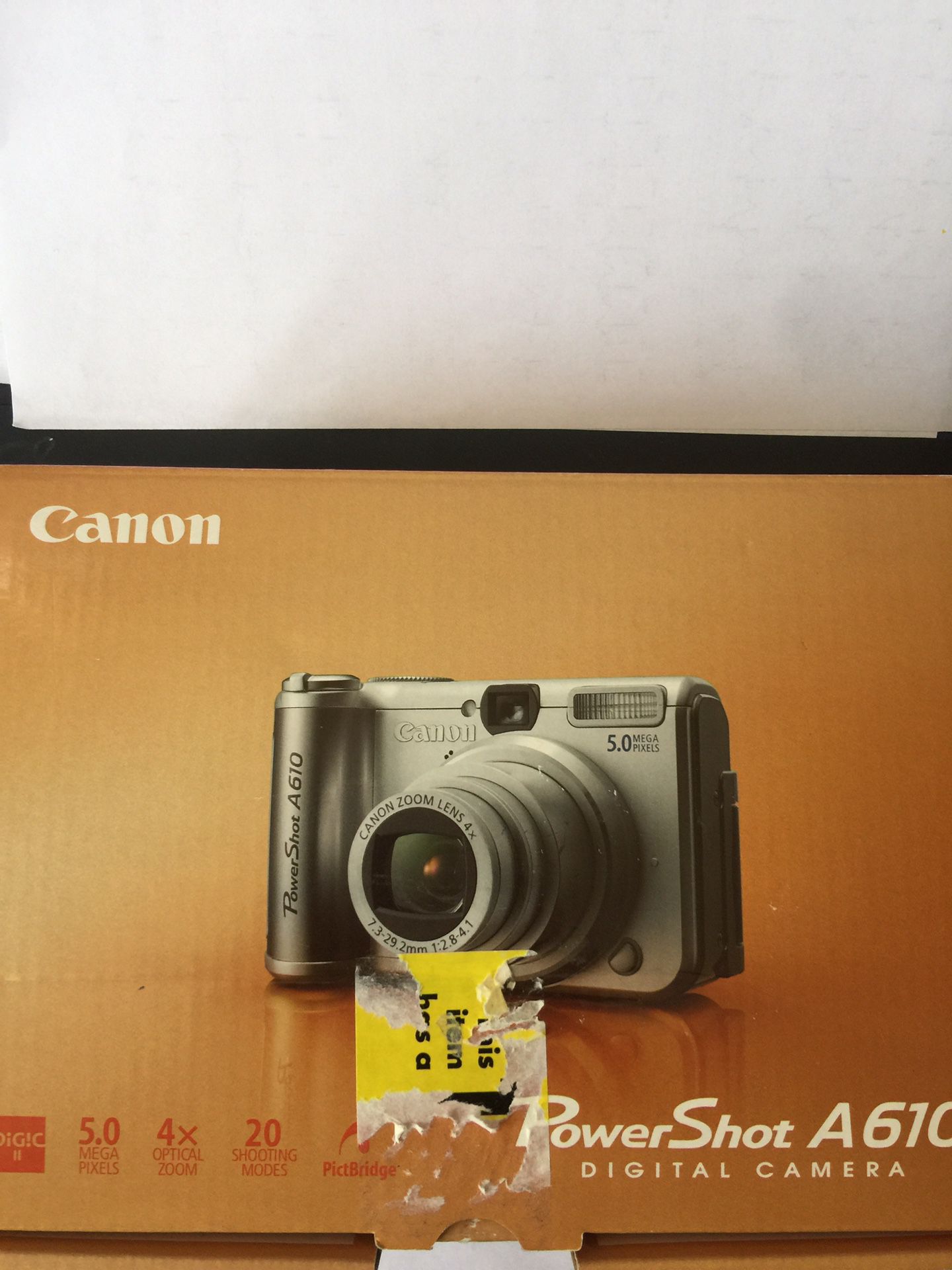 Camera Canon Power Shot A610