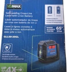 Bosch GLL50-20GL Green Laser Level NEW Sealed Self-Leveling Cross Line 65ft