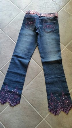 Beautiful New Embroidered & Sequenced Jeans