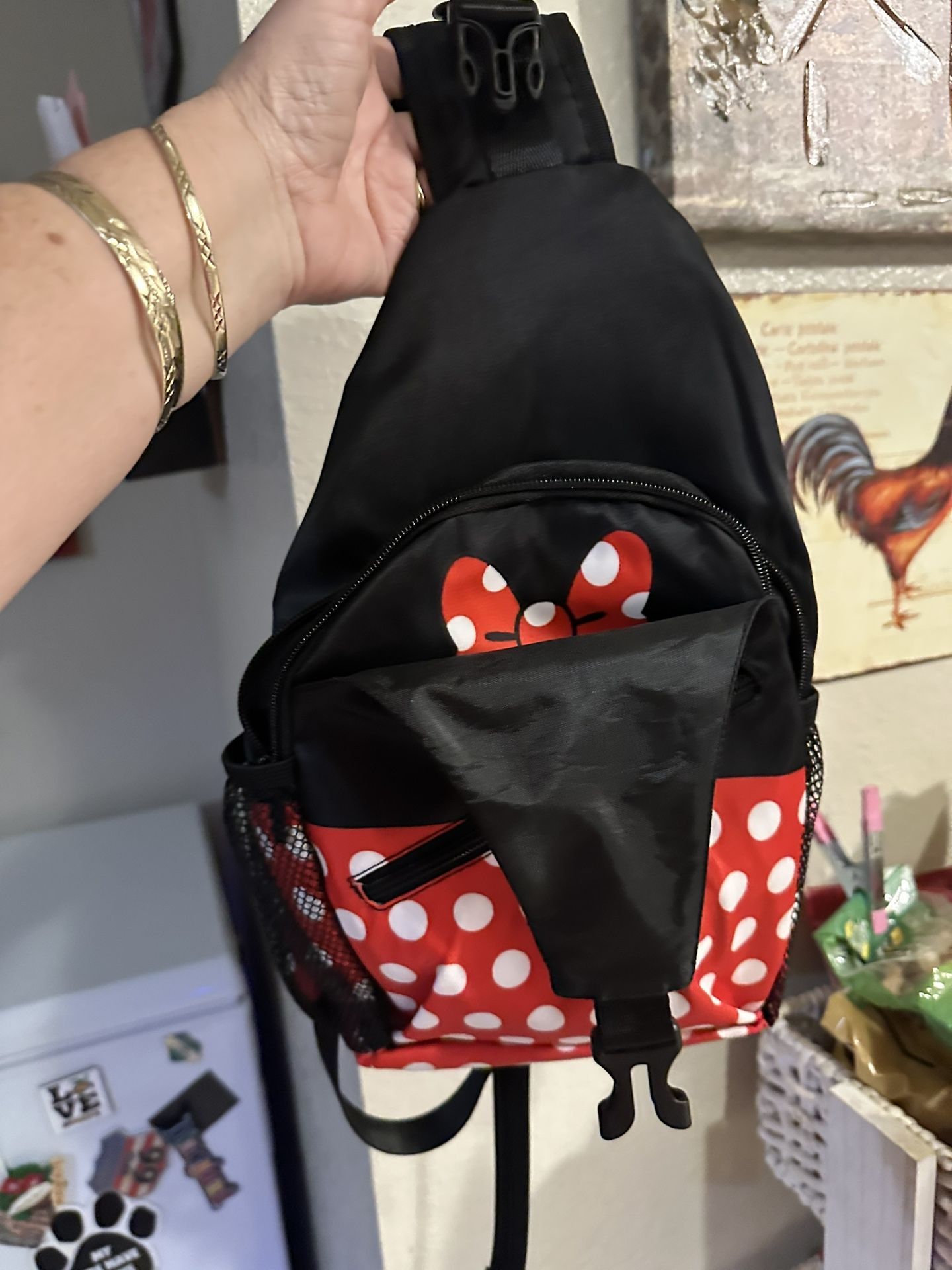 New Minnie, mouse backpack/side pack