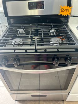 Whirlpool stove stainless steel (delivery+install available) width 30”