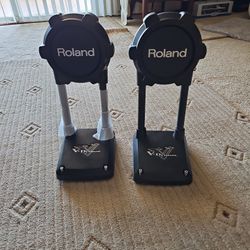Pair Of Roland Kd 9 Bass Drums Trigger Pads