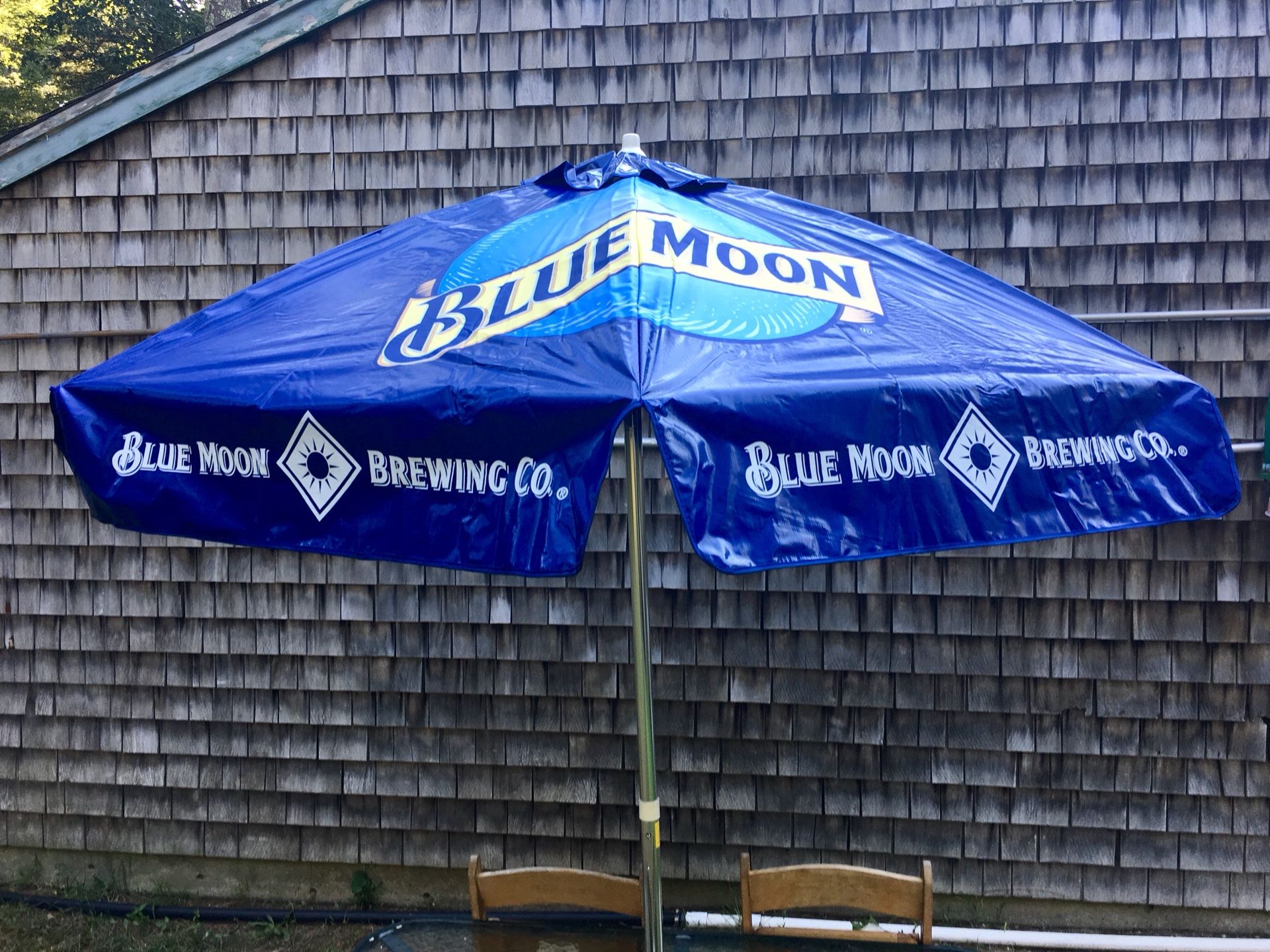 Blue Moon 7ft beer patio umbrella