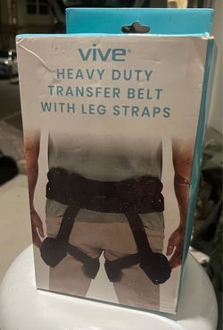 Vive Heavy Duty Transfer Belt with Leg Straps