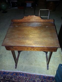 Vintage wooden children's desk