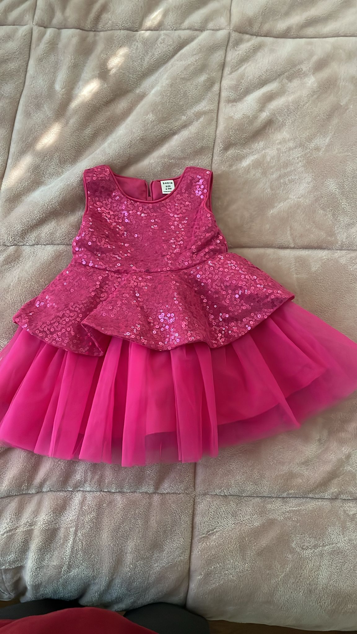 Pink Sequin Tutu Dress