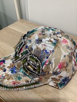 Blinged out baseball hat from the Buckle NWOT Rhinestone Buckle Baseball Cap Streetwear Elegant Crystal  main image 2