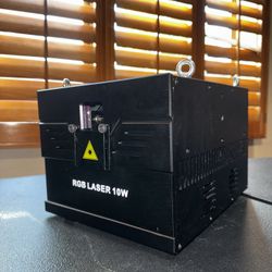 JUNMAN 10W RGB Full Color Animation Stage Light DJ Disco Beam Stage Lights for Party light show