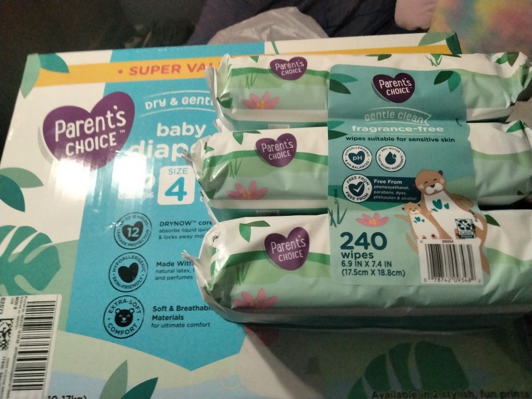 PARENT'S CHOICE DIAPERS & WIPES