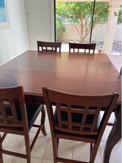 Dining room table and chairs