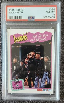 Will Smith 1991 NBA Hoops Jammin with the Boys #326 - PSA 8