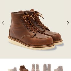 SIZE 7 RED WING WATERPROOF LEATHER SOFT TOE BOOTS BRAND NEW 