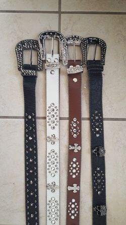 4 bling belts