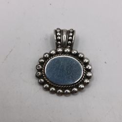 Sterling Oval Pendant