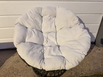 41” Wicker Papasan Chair 360 Swivel 