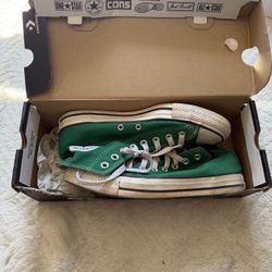 Green High top Converse