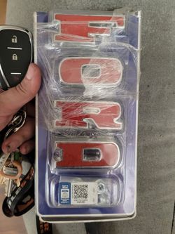 Ford Official Licensed Chrome Red Letter Emblem