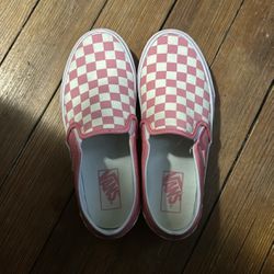 Pink Checkered Vans