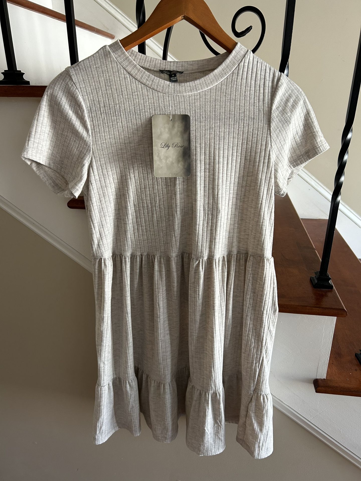 Lily Rose NWT Dress Oat Color Juniors Medium 