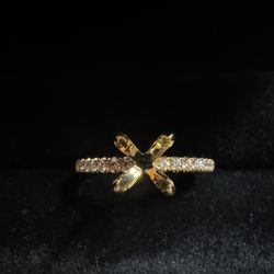 Jared Diamond Engagement Ring Setting 1/6 ct tw Round 14K Yellow Gold