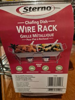 Sterno wire rack chafing dishes
