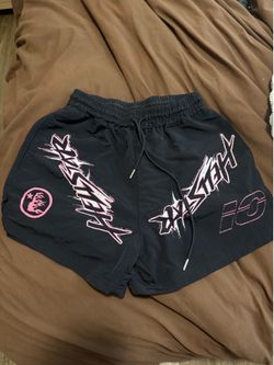 Hellstar Waxed Nylon Athletic Shorts ‘black’
