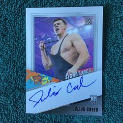 2022 Donruss Panini WWE NXT 2.0 Julius Creed On Card Auto Autograph RC Rookie Card NS-JCD