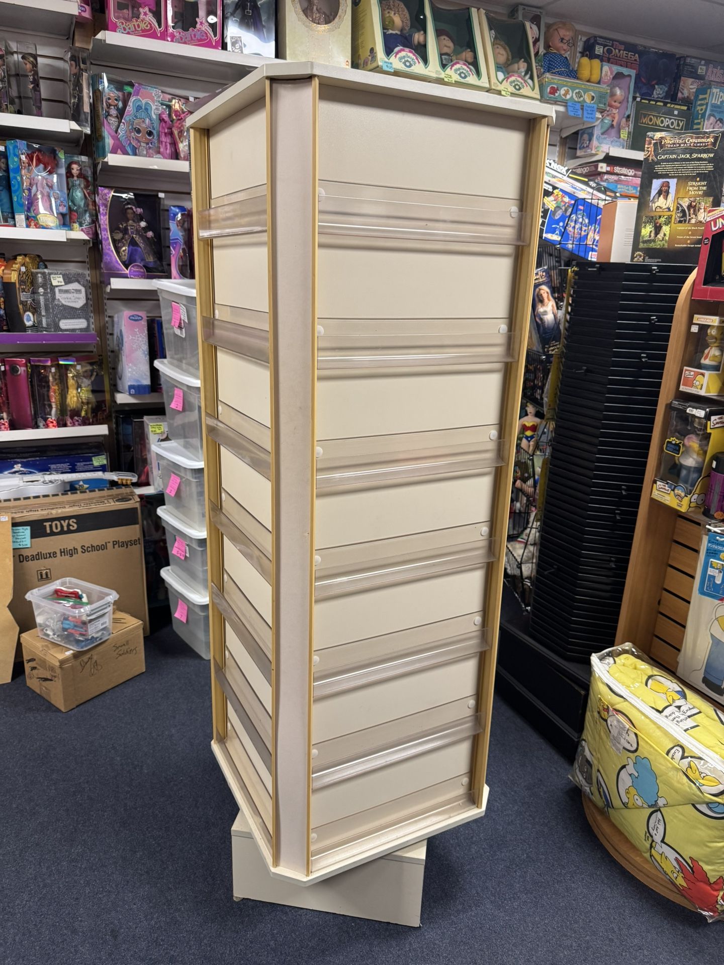 Rotating Display With Storage