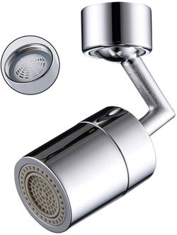 Universal Splash Filter Faucet,720° Rotatable Faucet Sprayer Head