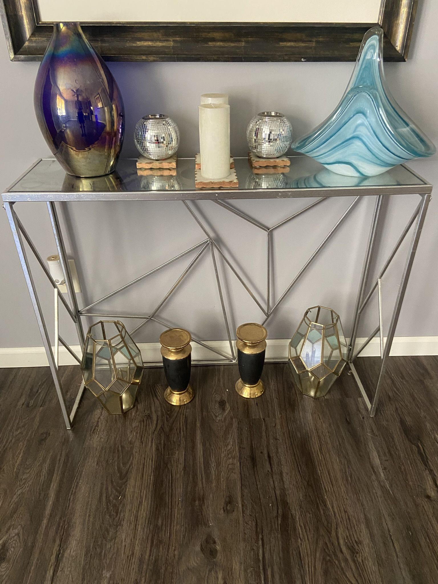 Glass Side Table